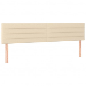 Cabeceiras 2 unidades de tecido creme 90x5x78/88 cm D