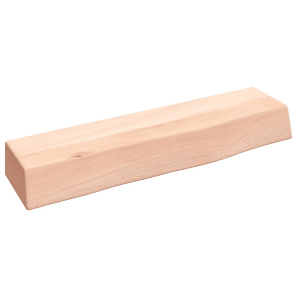 Estante de pared madera maciza de roble sin tratar 40x10x6 cm D