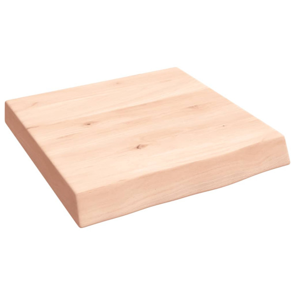 Estante de pared madera maciza de roble sin tratar 40x40x6 cm D