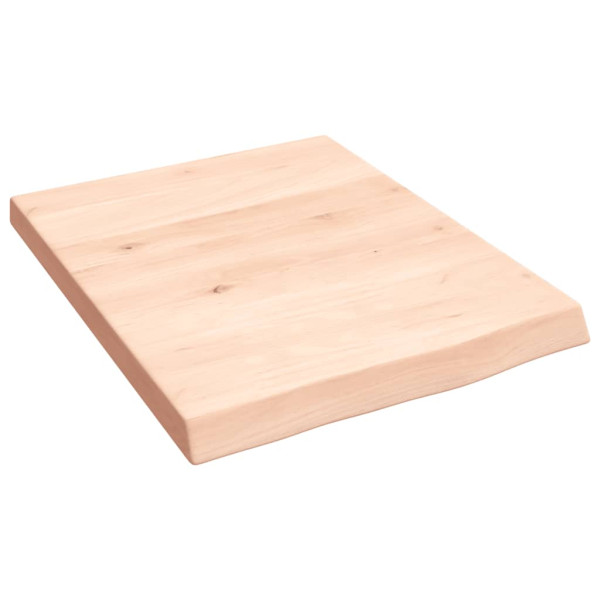 Estante de pared madera maciza de roble sin tratar 40x50x4 cm D