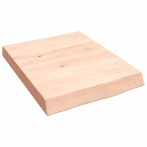 Estante de pared madera maciza de roble sin tratar 40x50x6 cm D