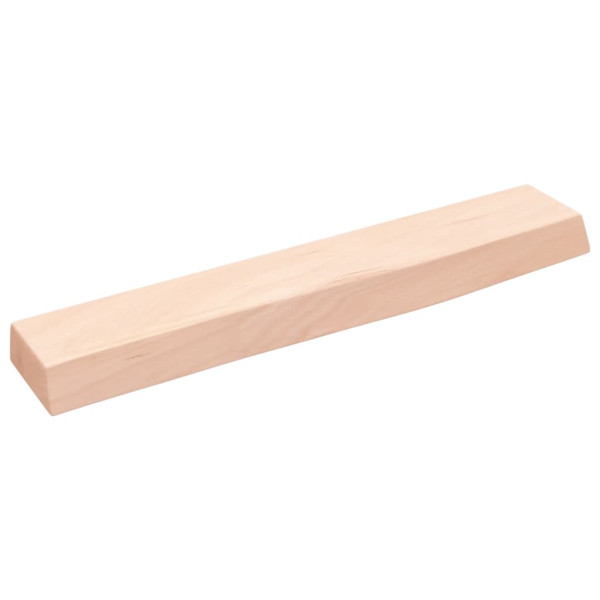 Estante de pared madera maciza de roble sin tratar 60x10x4 cm D