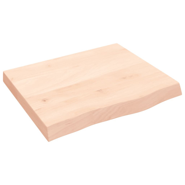 Estante de pared madera maciza de roble sin tratar 60x50x6 cm D