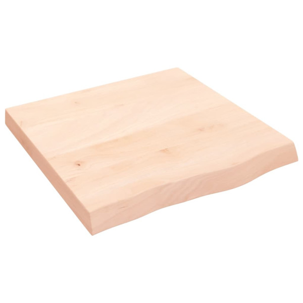 Estante de pared madera maciza de roble sin tratar 60x60x6 cm D