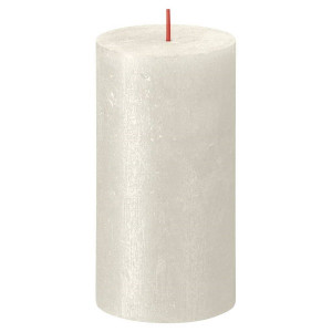 Bolsius Velas rústicas Shimmer 4 unidades marfil 130x68 mm H