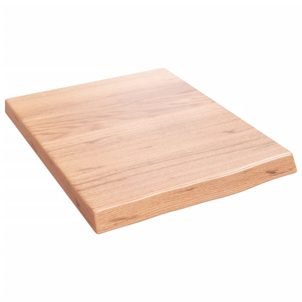 Estante de pared madera de roble tratada marrón claro 40x50x4cm D