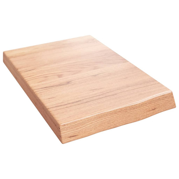 Estante de pared madera de roble tratada marrón claro 40x60x6cm D