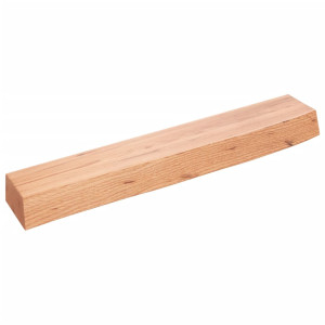 Estante de pared madera de roble tratada marrón claro 60x10x6cm D