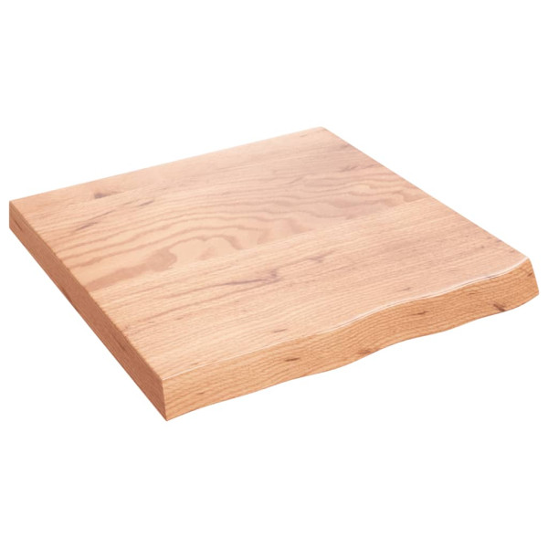 Estante de pared madera de roble tratada marrón claro 60x60x6cm D