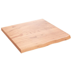 Estante de pared madera de roble tratada marrón claro 60x60x4cm D