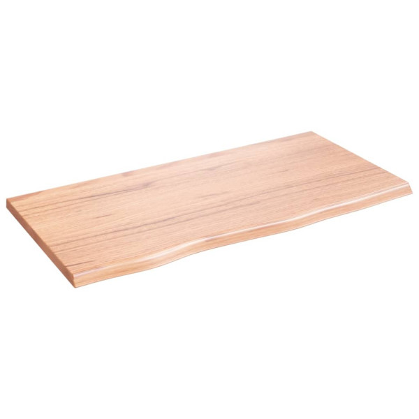 Estante de pared madera de roble tratada marrón claro 80x40x2cm D