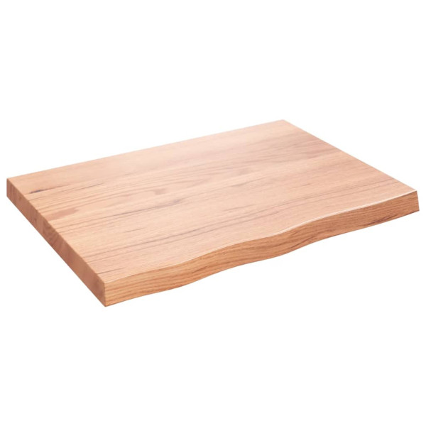 Estante de pared madera de roble tratada marrón claro 80x60x6cm D