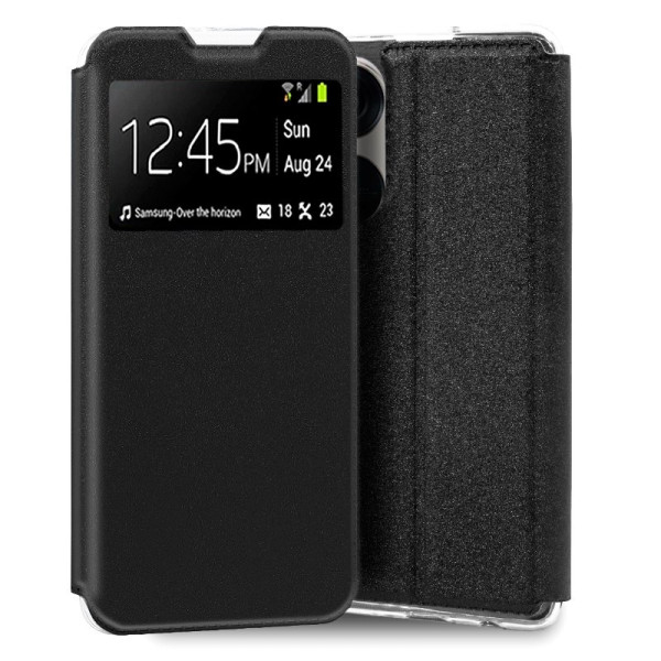 Funda COOL Flip Cover para Oppo Reno 8T Liso Negro D