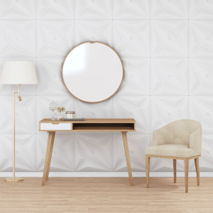 Paneles de pared 12 uds EPS estrella blanco 50x50 cm 3 m² D