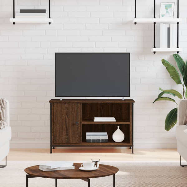 Mobiliário para TV madeira contraplacada marrom carvalho 80x40x50 cm D