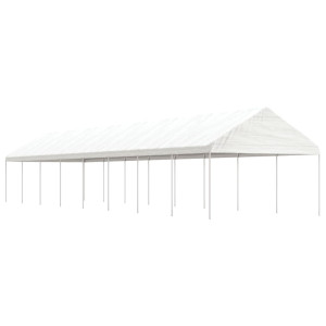 Sala de jantar com teto de polietileno branco 17.84x4.08x3.22 m D