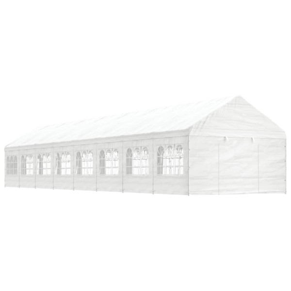 Sala de jantar com teto de polietileno branco 17.84x4.08x3.22 m D