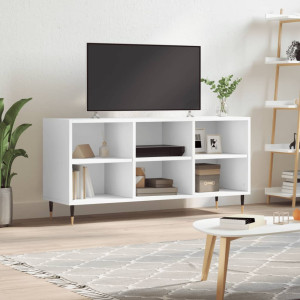 Mueble de TV madera de ingeniería blanco 103.5x30x50 cm D