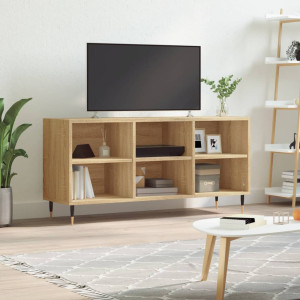 Mueble de TV madera de ingeniería roble Sonoma 103.5x30x50 cm D