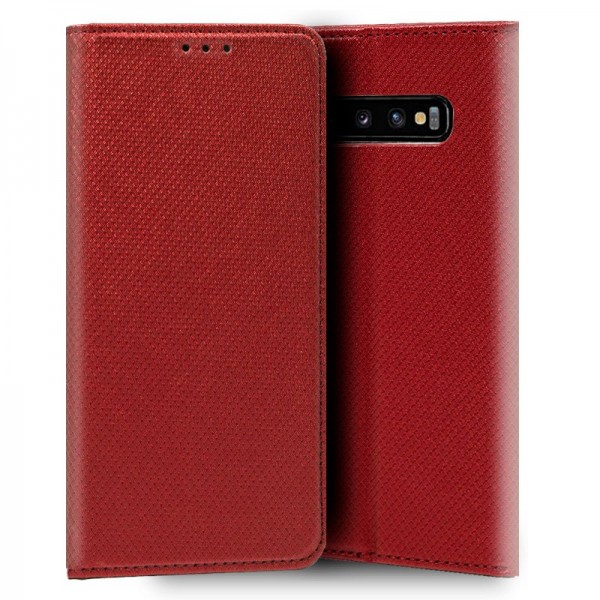 Funda Flip Cover Samsung G973 Galaxy S10 Liso Rojo D