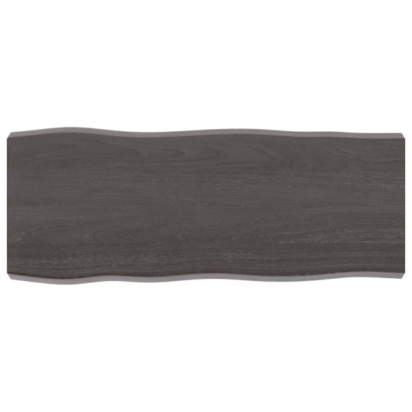 Tabela mesa madeira tratada bordo de carvalho natural cinza 100x40x6cm D