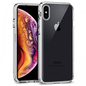 Carcasa iPhone XS Max Borde Metalizado (Plata) D