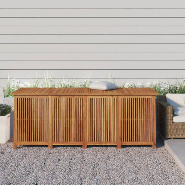 Caixa de armazenamento de jardim madeira maciça 200x80x75 cm D