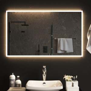 Espejo de baño con LED 100x60 cm D
