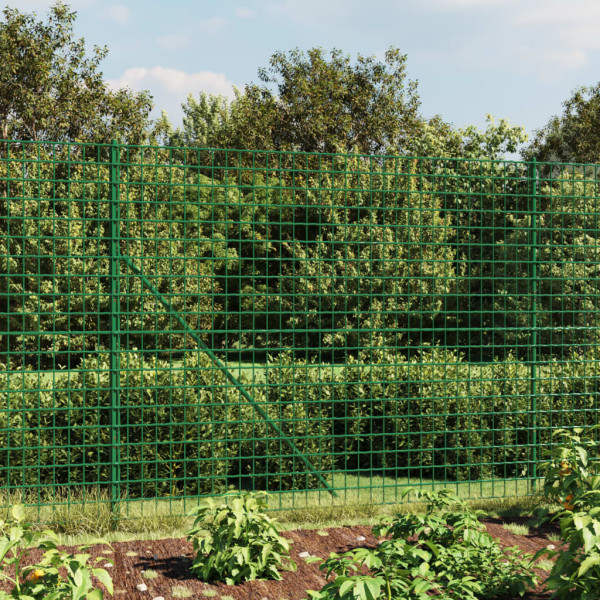 Cerca de alambre de acero galvanizado verde 2x25 m D