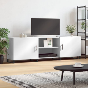 Mueble para TV madera de ingeniería blanco 150x30x50 cm D