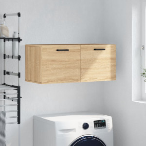 Armario de pared madera ingeniería roble Sonoma 80x36.5x35 cm D