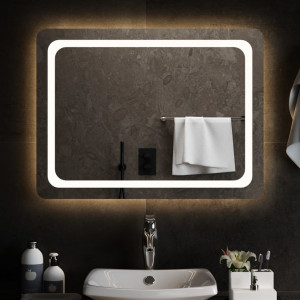 Espejo de baño con LED 80x60 cm D