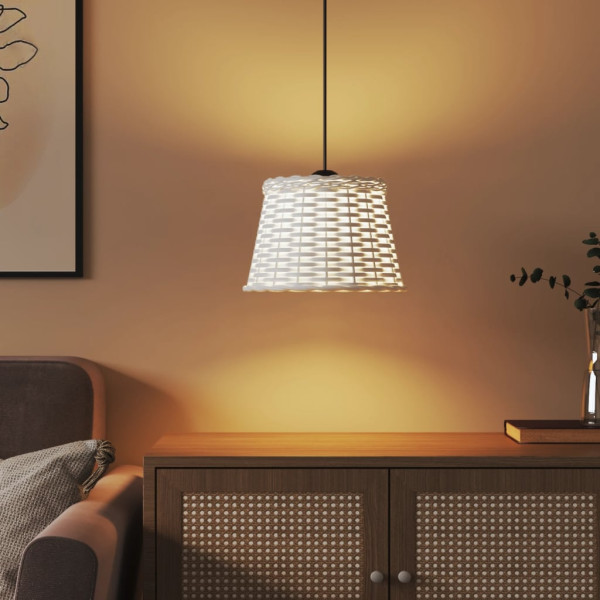 Abajur de teto de vime branco Ø25x17 cm M 3