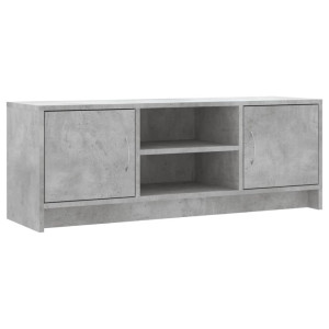 Mueble de TV madera de ingeniería gris hormigón 102x30x37.5 cm H