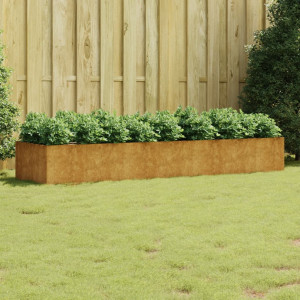 Jardinera acero corten 280x80x40 cm D