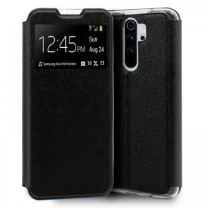 Fundação COOL Capa de Flip para Xiaomi Redmi Note 8 Pro Liso Preto D