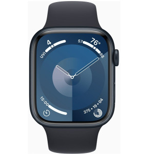 Apple Watch Série 9 GPS 45mm alumínio sport band M/L preto D