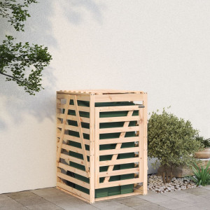 Cobertura para cubos de lixo madeira maciça pinho 84x90x128.5cm D