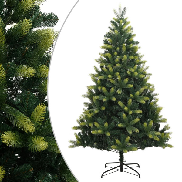 Árbol de Navidad artificial con bisagras y soporte 120 cm D