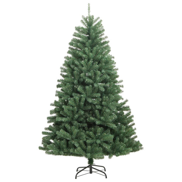 Árvore de Natal artificial com dobradiças e suporte verde 150 cm D