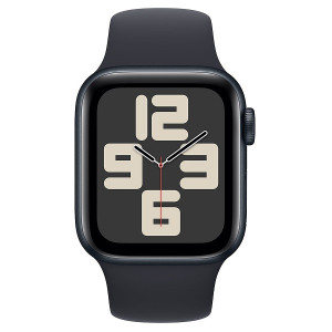 Apple Relógio SE 2023 GPS 40mm pulseira esportiva de alumínio M/L meia-noite preto D