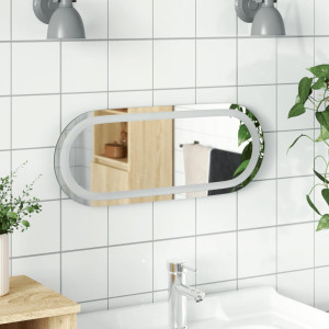 Espejo de baño LED ovalado 50x20 cm D