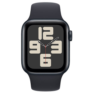 Apple Watch SE 2023 GPS 44mm alumínio sport band M/L preto meia-noite D