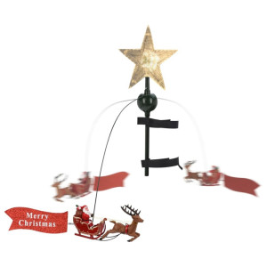 Ambiance Estrella de árbol de Navidad con Papá Noel LED D