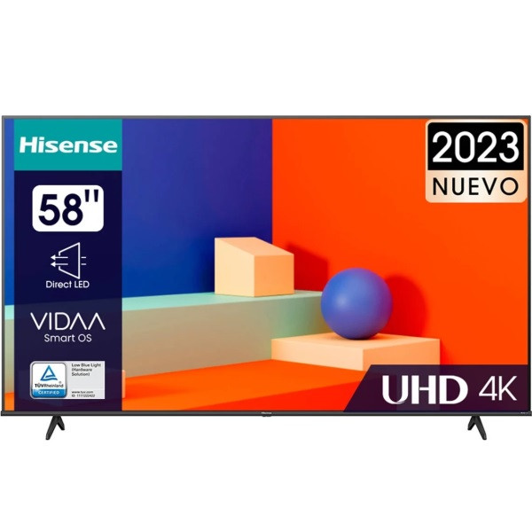 Smart TV HISENSE 50" LED 4K UHD 50A6K negro D