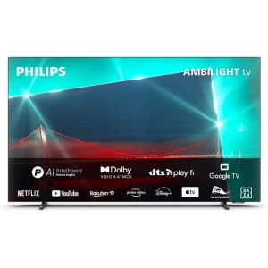 Smart TV PHILIPS 48" LED 4K UHD 48OLED718 preto D
