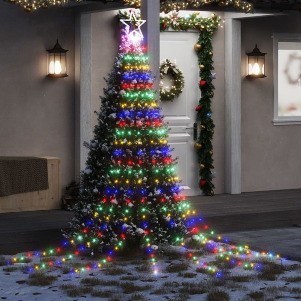 Luzes para árvore de Natal 320 LEDs de cores 375 cm D