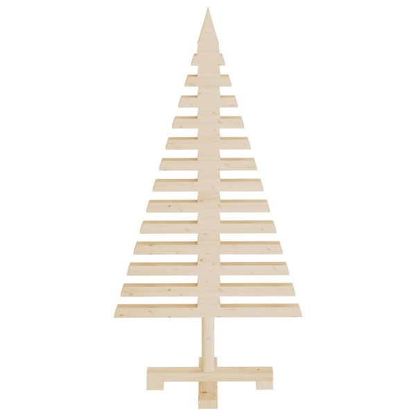 Árbol de Navidad de madera de adorno madera maciza pino 90 cm D