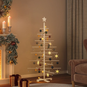 Árbol de Navidad de madera de adorno madera maciza pino 150 cm D