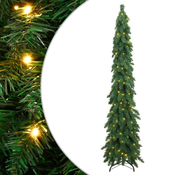 Árvore de Natal artificial iluminada com 100 LEDs 180 cm D